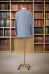 Men's Blue Bamboo & Linen Suit Made to Measure